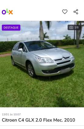 CITROËN C4 2.0 GLX 16V FLEX 4P MANUAL